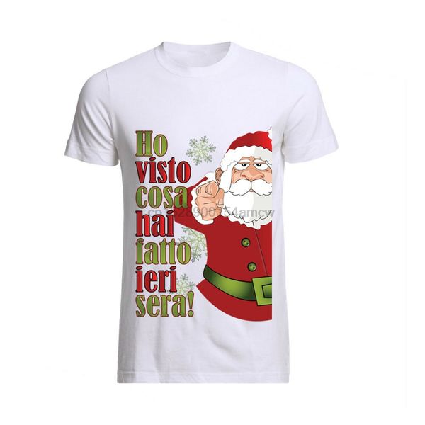 

mens t-shirt custom christmas xmas i saw what you did gift