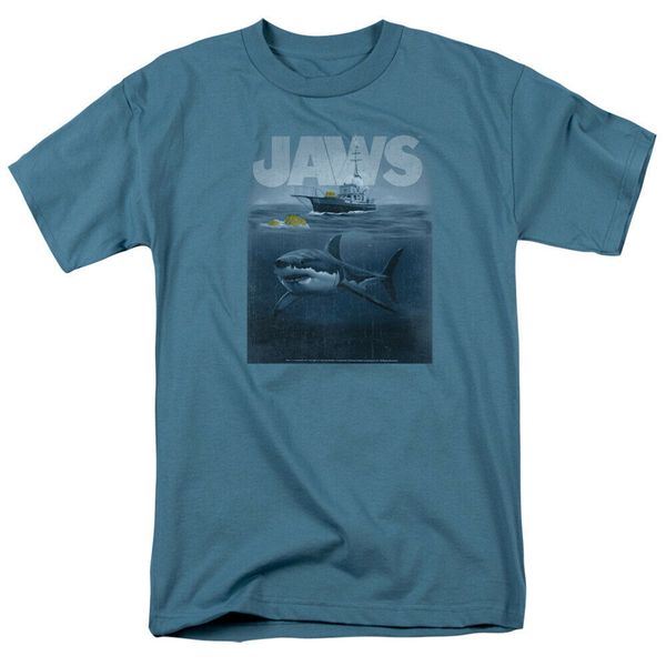 

jaws jaws silhouette studios licensed t shirt hip-hop tee shirt