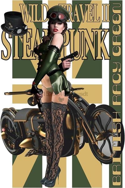 

стимпанк t shirt top sexy пинап wild travel steam punk найлоны чулки