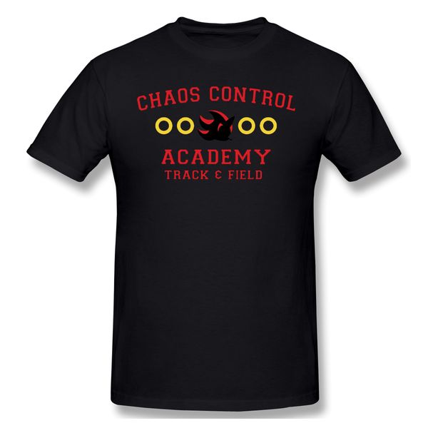 

chaos control academy track & field funny t-shirt men summer o neck casual cotton t shirt graphic tee sonic the hedgehog top