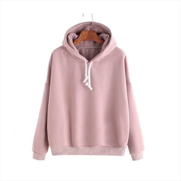 

autumn winter sweatshirt hoodie pullover womens casual sweatshirts solid hoodie sweatshirt outwear women pullover drop shipping, Black