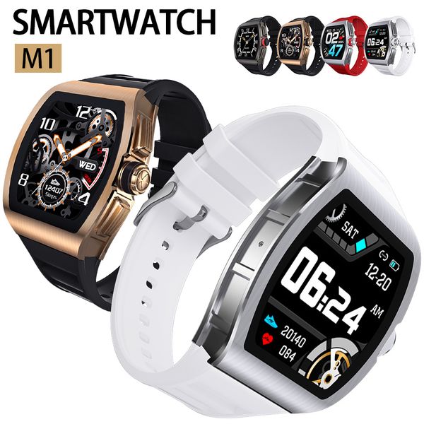 

m1 bussiness sport bluetooth smart bracelet ip68 level waterproof watch fitness tracker heart rate blood preassure monitor for in box