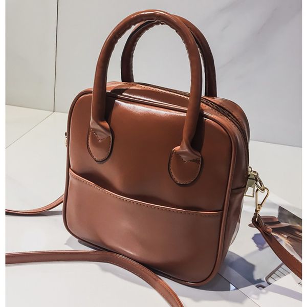 

crossbody bags for women vintage pu leather handbag small single shoulder bag solid tote messenger bags