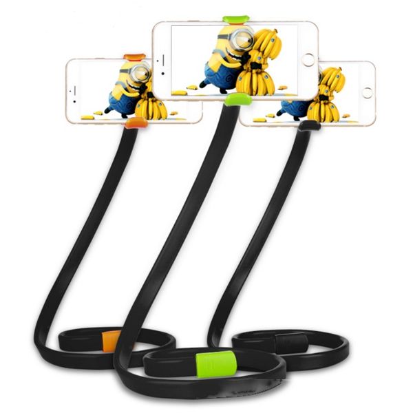 

universal flexible long arms mobile phone holder phoseat phone stand snake shaped clamp mount collapsible bed car table selfie mount bracket