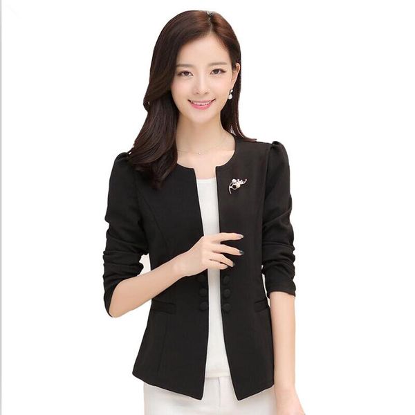 

plus size suit women suits new 2020 blazer women blazers spring autumn jacket woman short slim coats female jackets black red, White;black