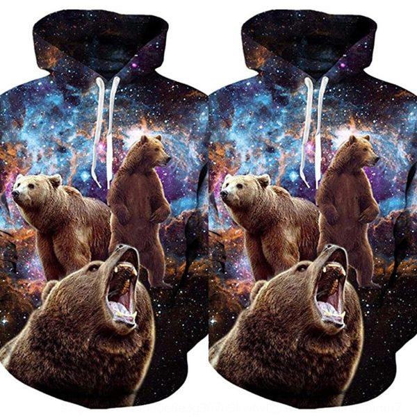 

2020 new clothing 3d digital printing loose round neck sweater 2020 new clothing 3d digital pulloverhoodie pullover printing loose round nec, Black