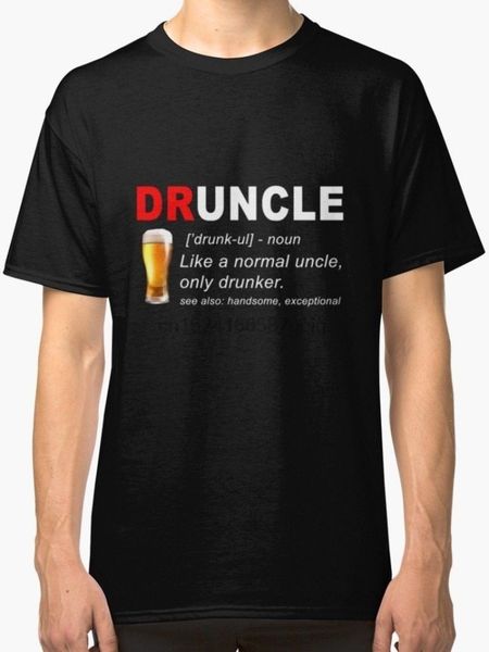 

druncle beer men's black t-shirt tees clothing