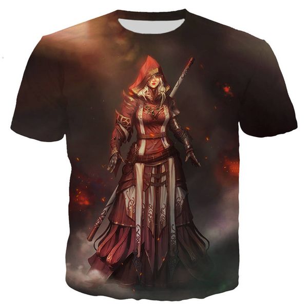 

tcg magic the gathering 3d print shirts funny oversized horror men clothing