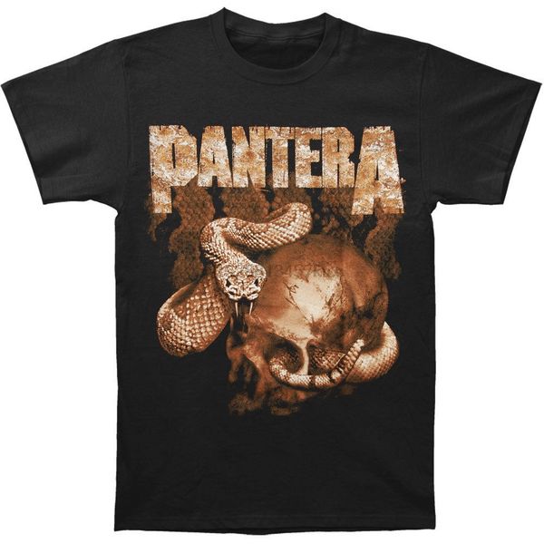 

pantera mens rattler skull t-shirt medium black rockabiliatee shirt casual man