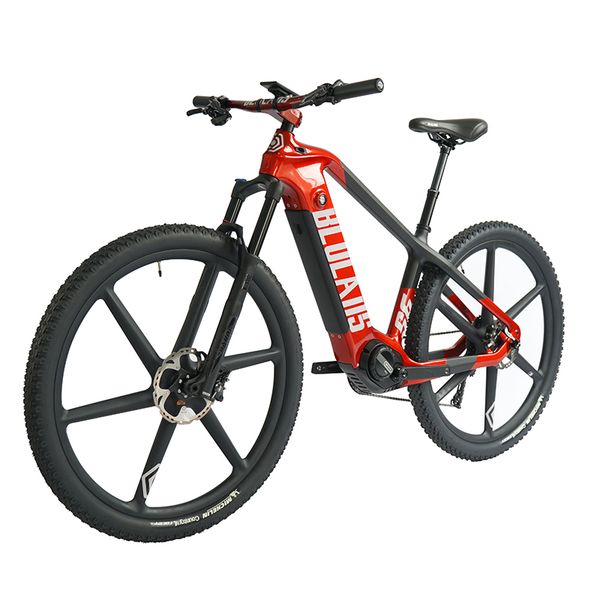 

electric bicycle integrated carbon fiber frame bicycle 36v electric bicycle snowmobile variable speed mountain bike, Silver;blue
