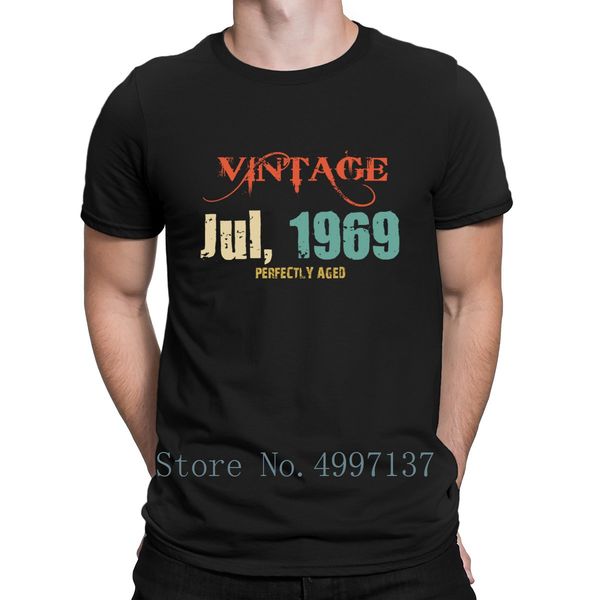 

vintage july 1969 retro t shirt kawaii short sleeve spring autumn print round neck interesting normal new style shirt