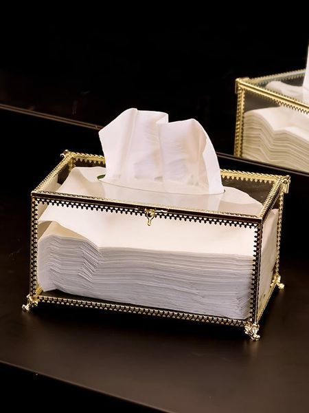 

tissue boxes & napkins transparent creative retro toilet paper container home kitchen houseware storage bb50zj
