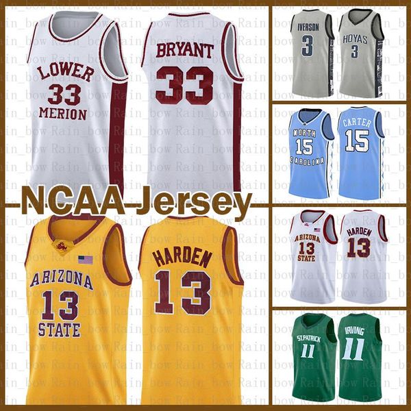 

james 13 harden university 33 ncaa bryant kyrie stephen 30 curry irving dwyane 3 wade kawhi lebron 23 james leonard basketball jersey payton, Black