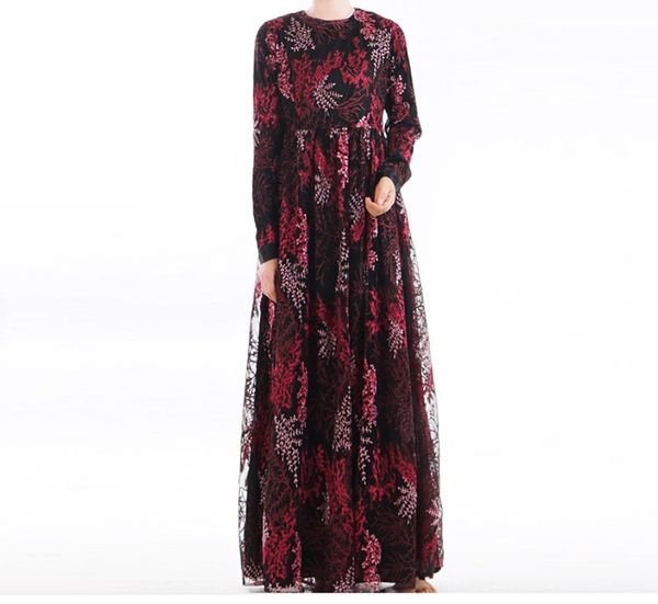 

y025 высокого класса 3d вышитые гладью embroideryfashionable мусульманское платье y025 высокого класса 3d вышитые гладью embroideryfashionab, Black;gray