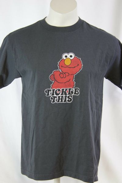 

улица сезам elmo - щекотать эта черная рубашка m