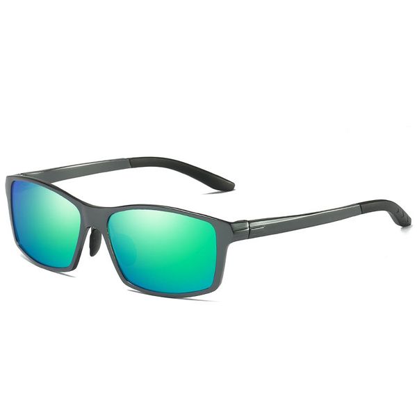 

ruosyling men polaroid rectangle sunglasses for man large glasses women blue mirror italy design 2020 new arrival glasses, White;black