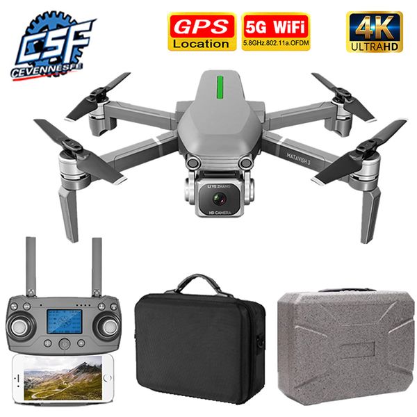 

rc drone quadcopter 4k hd camera 5g wifi gps drones with one key return altitude hold 800m wifi image distance dron toys