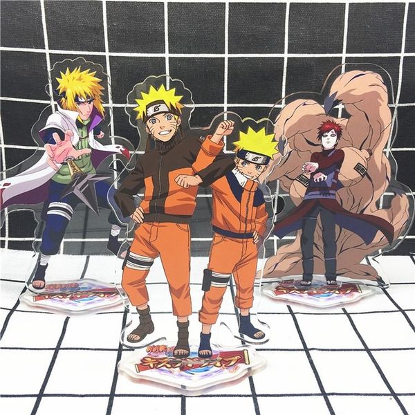 

naruto keychain man acrylic key chain women key ring chain for pants kids anime pendant holder fashion brelok, Silver