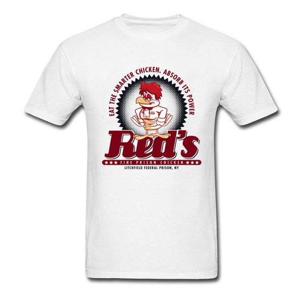 

printed on reds fine chicken men's t-shirts prevalent summer short sleeve round neck all cotton tees print sweatshirts