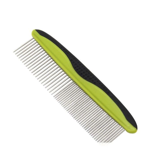 

cat dog hair grooming stainless steel needle comb hair fur removal grooming brush tool pet supplies