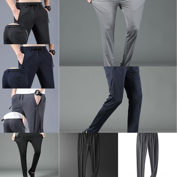 

2020 тонкий лед шелковых мужских случайные спортивное полым из случайных свободных сеток спортивных брюк фитнесс вертикальной мужских быстро, Blue