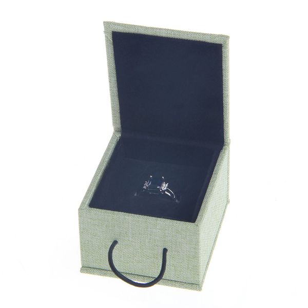 

fashion engagement wedding earring ring pendant jewelry display storage box gift r9je, Pink;blue