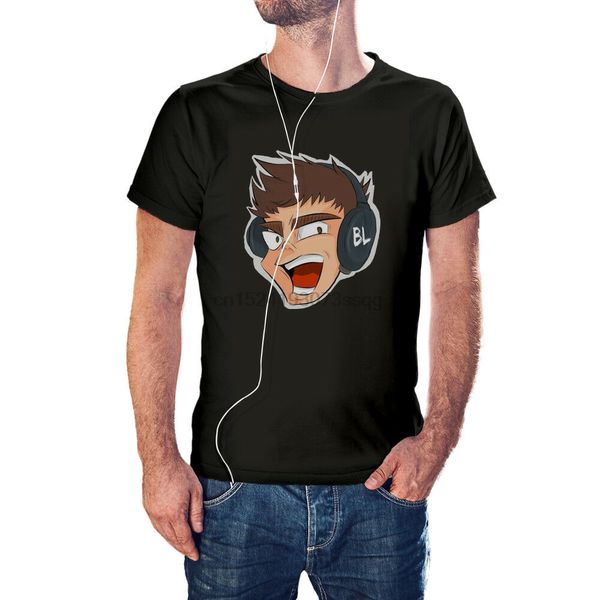 

lazarbeam mens black t-shirt