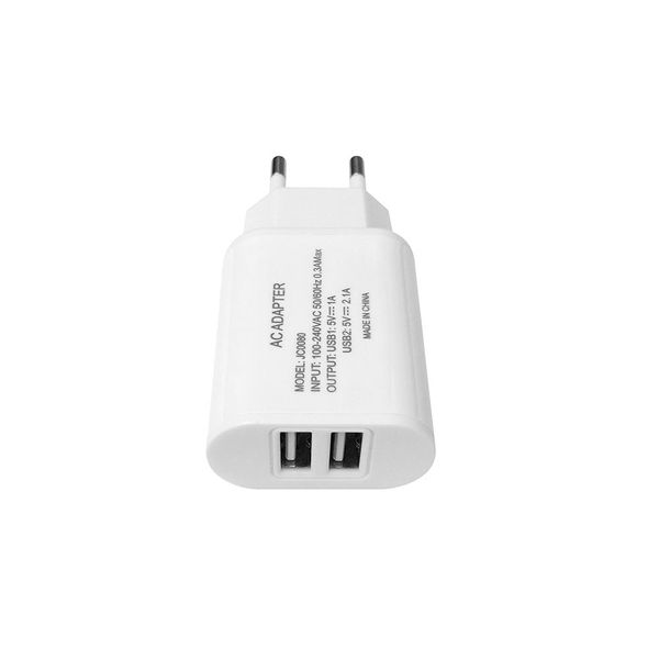 

2usb wall charging charger eu plug 2.0a ac power adapter wall charger
