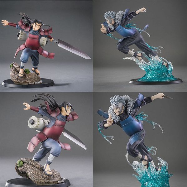 

anime naruto shippuden uchiha sasuke xtra shodai hokage senju hashirama senju tobirama pvc action figure collection model toys mx200319