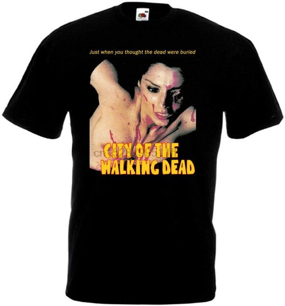 

city of the walking dead t shirt black movie poster все размеры s 5xl ver 4