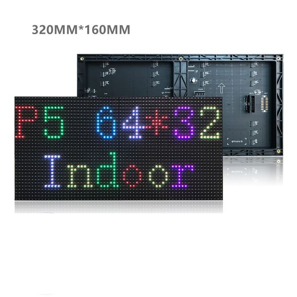 

10 pieces smd display module rgb full color indoor ph5 length 32 width 16cm led billboard screen moving video digital sign board panel