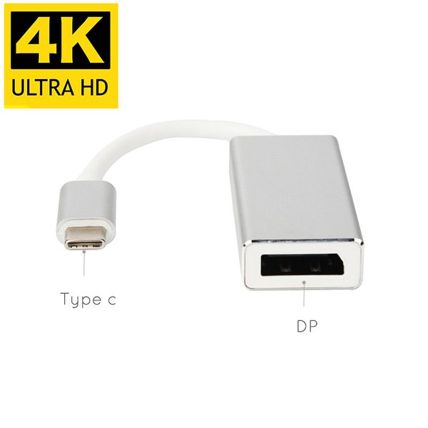 USB-C USB 3.1 Type-C до DP-дисплея конвертер порта кабель 10 Гбит / с 4k 30 Гц 1080 н. 60hz Видео AV адаптер корда для MacBook Air 12