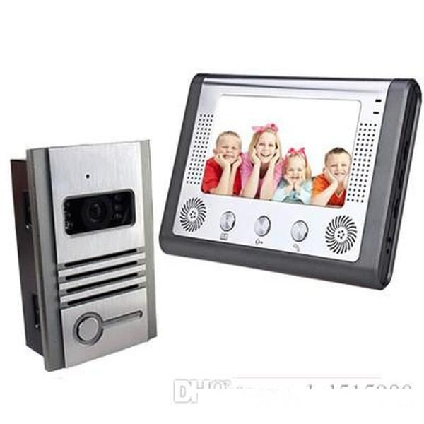 

7 inch tft hd surveillance outdoor video doorbell metal outdoor unit unit building intercom system embedded installation one pair one