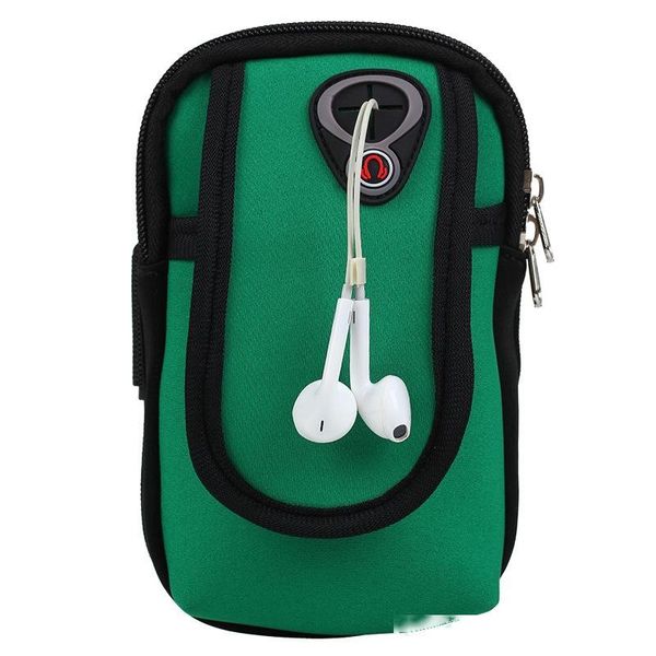 

universal multi-function cellphone card bag outdoor sports arm band running riding waterproof headphone hole design ing