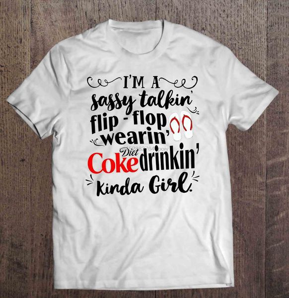 

im нахальный талкин флип-флоп wearin diet coke drinkin kinda девушка футболка