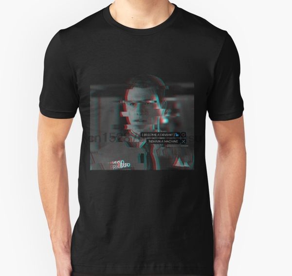 

мужчины тенниски детройта стать human connor футболка printed t-shirt тройники топа