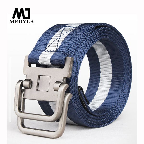 

belts 2021 rushed direct selling striped cintos femininos men belt man canvas lengthen strap personality male nylon, Black;brown