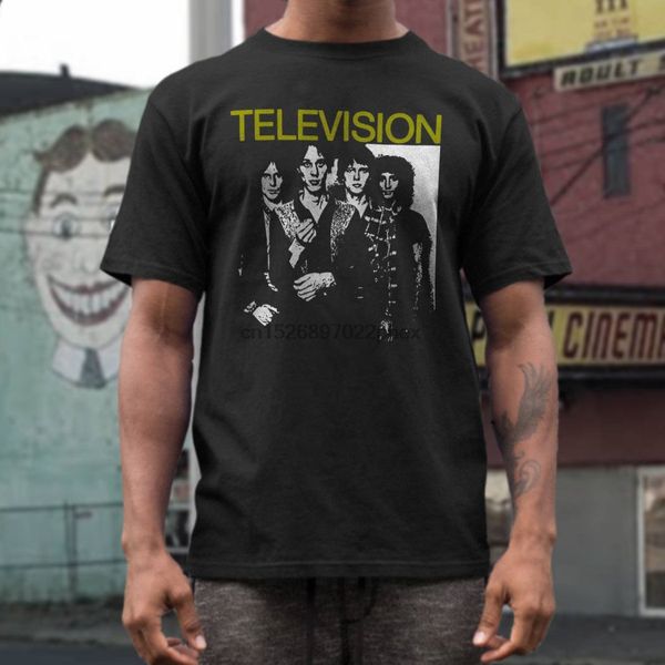 

television t shirt screen print short sleeve shirt cotton men t shirt