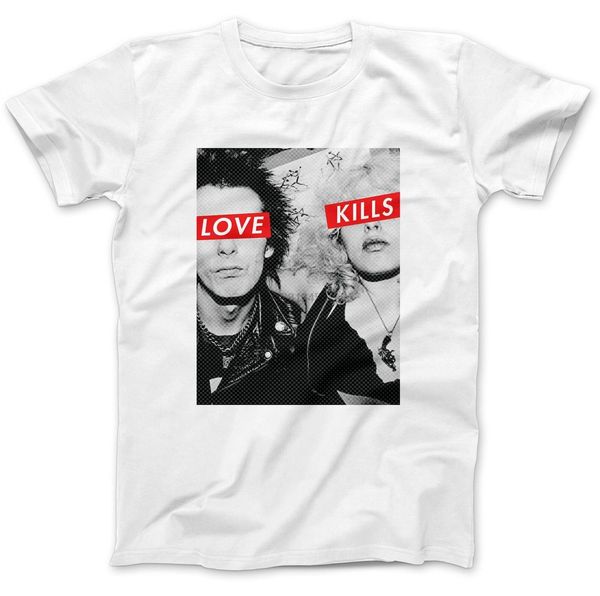 

man t-shirt sid nancy punk t-shirt 100% premium cotton sid vicious pistols