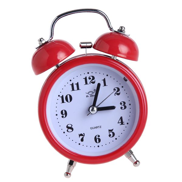 

silent bedside clock double twin bell alarm clock with nigth light function