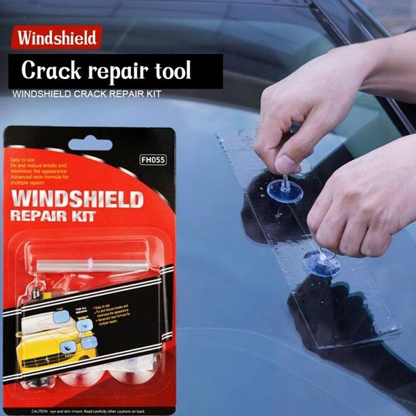 

8pcs/set car auto glass repair tools crack chip scratch car auto windscreen windshield repair tools diy kit transparent