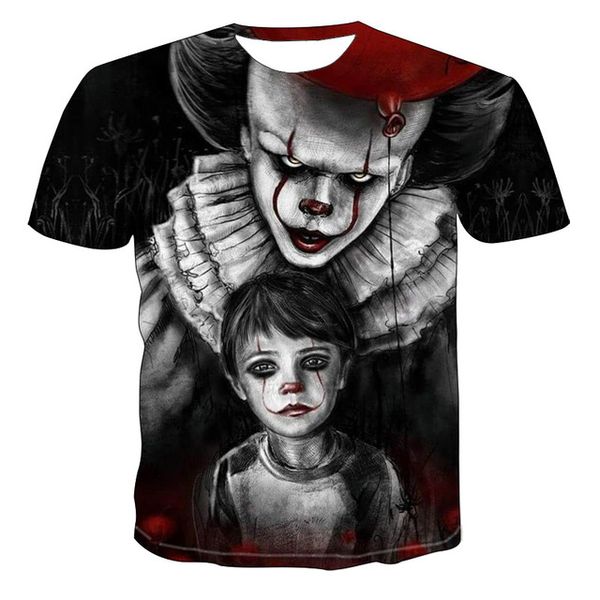 

clown joker face terror 3d print shirts aesthetic comics hippie men clothing