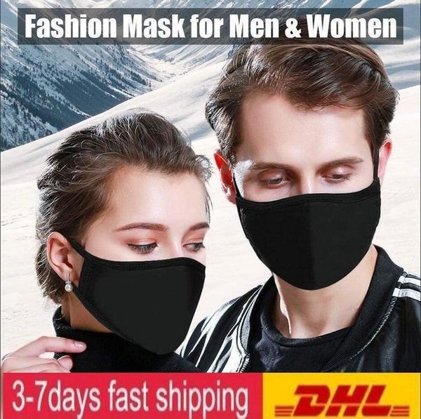 

us stock party wearing anti-dust cotton mouth face mask pm 2.5 mask man woman black white fashion designer mask fy9043