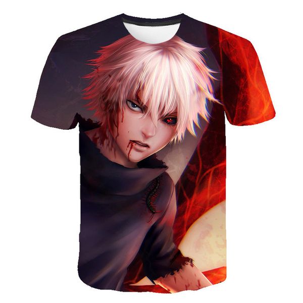 

tokyo ghoul blood japan anime cosplay 3d print shirts hentai harajuku funny men clothing
