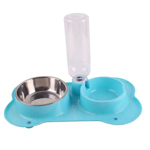 

non-slip 2 в 1 pet puppy китти feeder bowl pet food bowl dispenser фр собака кошка