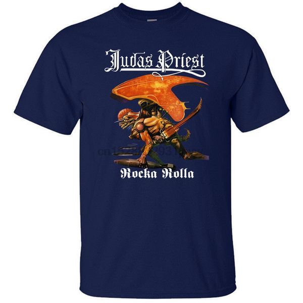 

judas priest - rocka ролла синий футболка halford heavy metal все размеры s-5xl