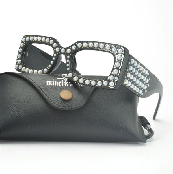 

sunglasses fashion square pearl reading glasses men women retro eyewear presbyopic eyeglasses diopter 2021 nx, White;black