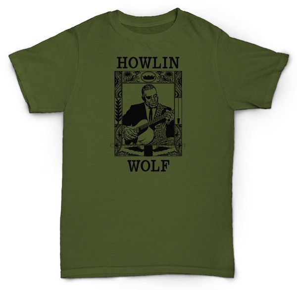 

howlin wolf t shirt delta blues soul jazz chess vinyl wholesale tee custom environmental printed tshirt wholesale
