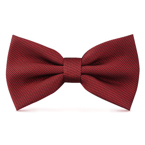 

2020 new fashion men's bow ties for wedding double fabric red black plaid bowtie club banquet party butterfly tie with gift box, Black;gray