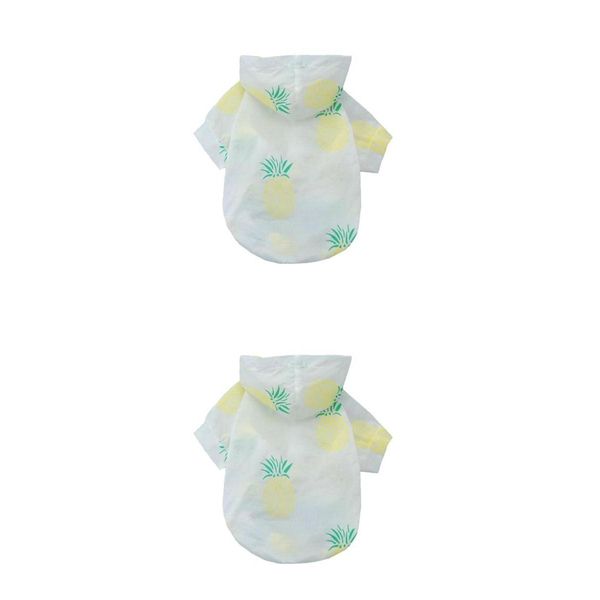 

2 pcs pet supplies dog cat sunscreen coat shirt summer hoodie jacket s,m